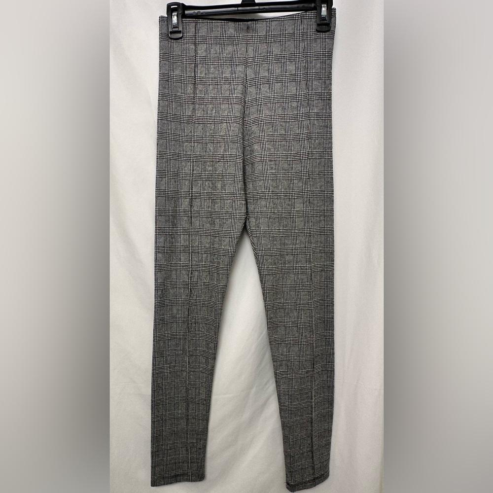ZARA Basic Collection Gray Plaid Slim Ankle Pants Size M
